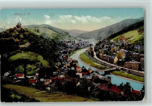 Altena 1914 Blickauf Altena