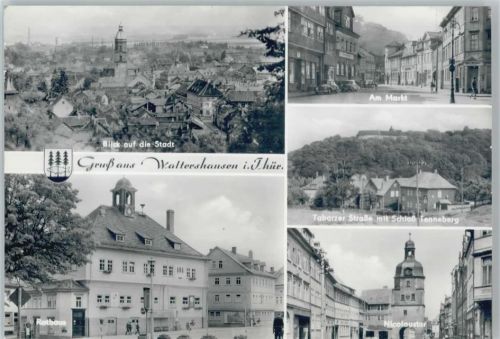 Waltershausen Rathaus Markt Tabarzer Straße Schloß Tenneberg Nicolaustor
