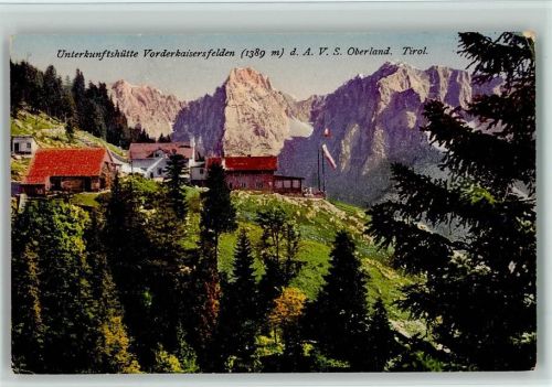 Unterkunftshütte Vorderkaisersfelden AVS Oberland Photochromiekarte