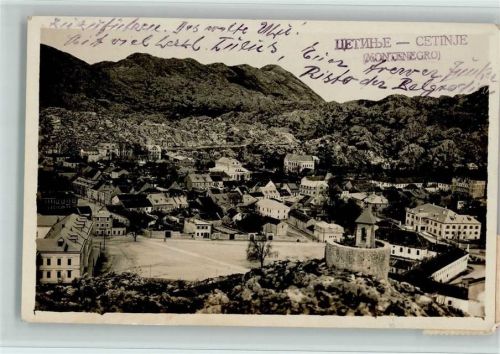 Cetinje 1939 Gesamtansicht Bergpanorama