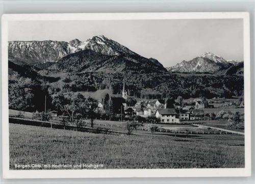 Bergen Mit Hochfelln und Hochgern 1957 AK