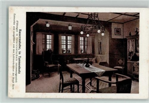 Bauernstube in Tannenholz - Interieur - Serie: Sehenswürdigkeiten in Bern