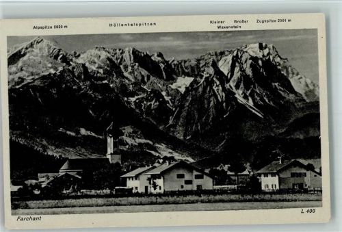 82490 W8105 Farchant - Alpspitze Höllentalspitzen Kl. u. Gr. Waxenstein Zugspitze