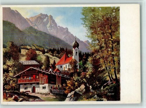 Grainau Wiechmann-Bilderkarten Bauernhaus
