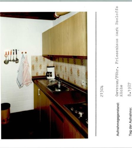 Oevenum Haus Roeloffs Innenaufnahme Küche Foto montiert auf Karton