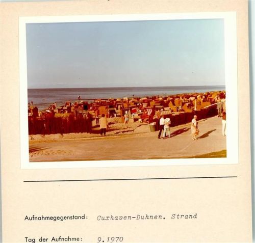 Duhnen Foto montiert auf Karton