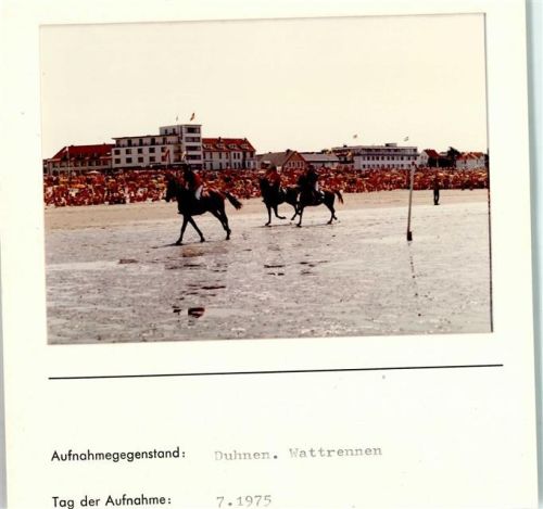 Duhnen Foto montiert auf Karton