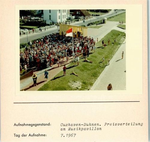 Duhnen Foto montiert auf Karton
