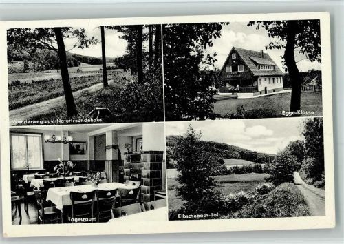 Wengern Wanderweg zum Naturfreundehaus Egge-Klause Innenaufnahme Tagesraum Elbschebach-Tal