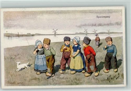 BKW Serie 176-3 Hollandkinder, gute Erhaltung AK