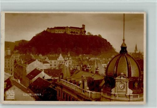 Ljubljana 1936 Teilansicht AK