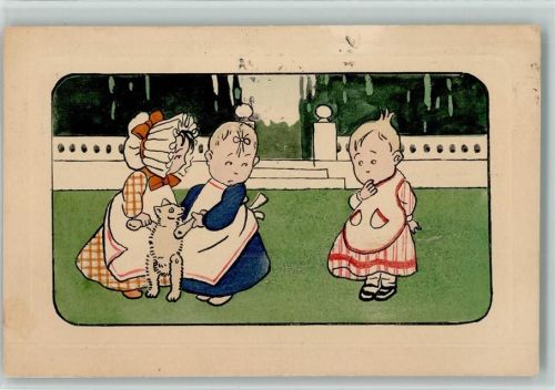 1912 Verlag PFB Serie 236 a - Comic - Kinder mit einem Teddy AK