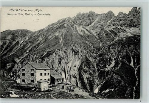 Oberstdorf 1909 Kemptnerhütte v. Obermädele