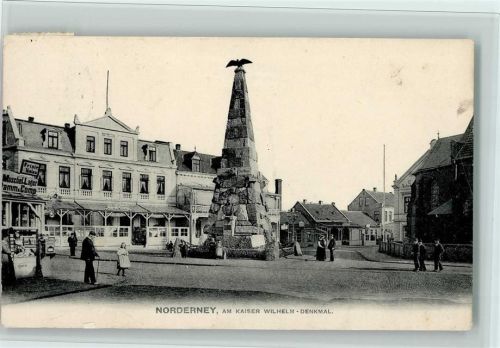 26548 W2982 Norderney 1910 - Am Kaiser Wilhelm-Denkmal