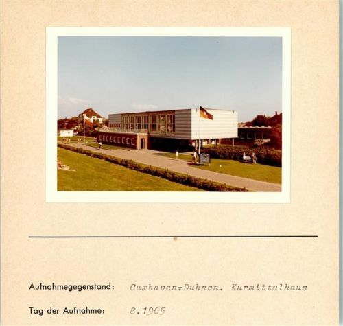 Duhnen Foto montiert auf Karton
