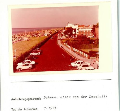 Duhnen Foto montiert auf Karton