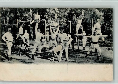 1908 Im Freien Übungen an Geräten AK