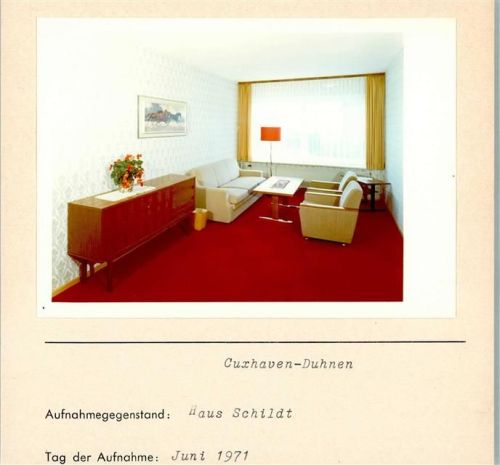 Duhnen Foto montiert auf Karton