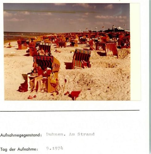 Duhnen Foto montiert auf Karton