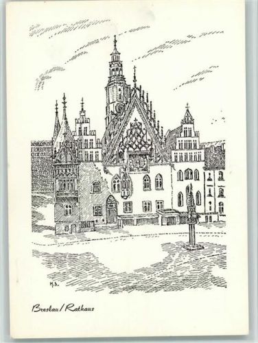Breslau Rathaus sign.