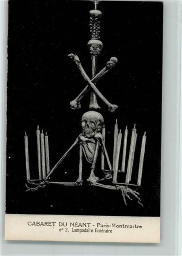 Paris 1918 Cabaret Du Neant - Gebeine AK