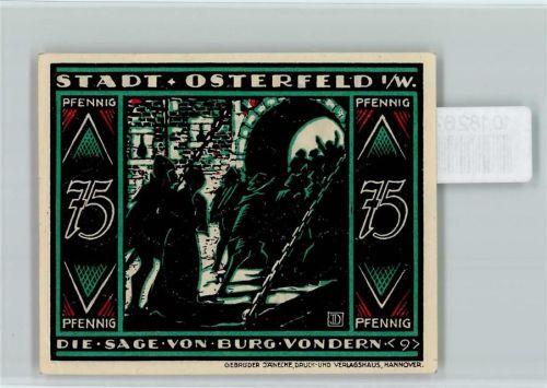 Osterfeld Notgeld Die Sage von Burg Vondern