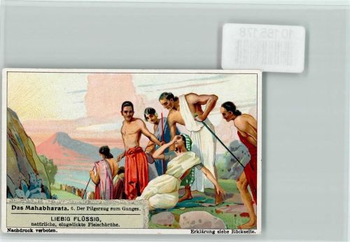 Indisches Epos, Das Mahabharata Nr. 6 Sammelbild Liebig