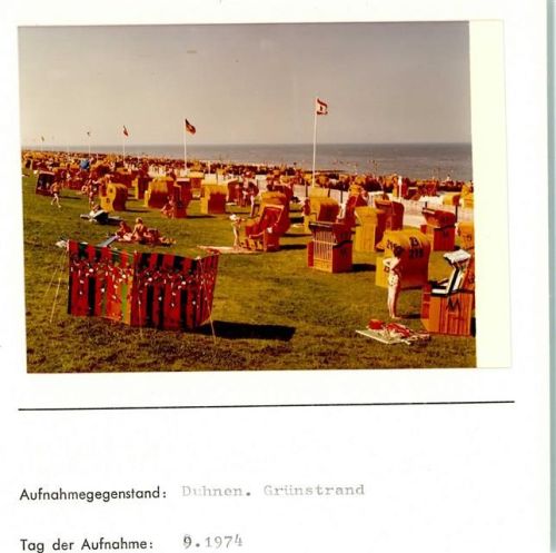 Duhnen Foto montiert auf Karton