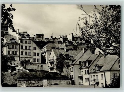 Warschau 1963 Domy na skarpie staromiejskiej, sehr gute Erhaltung AK