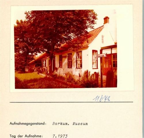Borkum Museum Foto montiert auf Karton