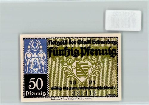 Schneeberg Notgeld Rosental Sodlaten mit Kerze