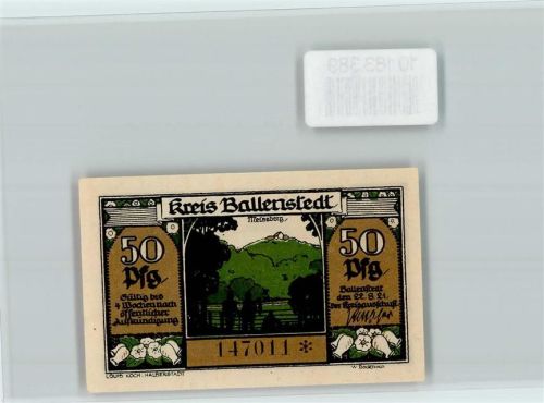 Ballenstedt Notgeld Meiseberg Zwerge