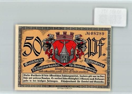 Wittenberge Notgeld Rathaus