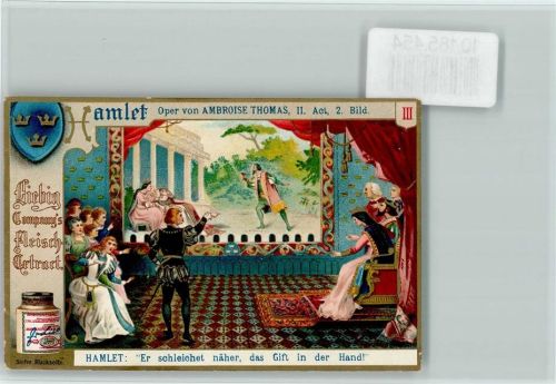 Oper von Thomas, Hamlet, Nr. 3 Sammelbild Liebig