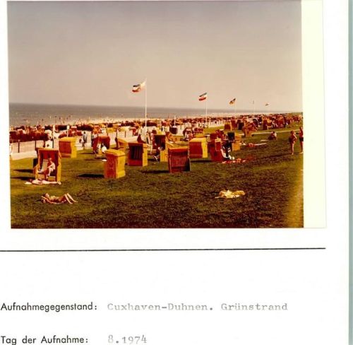 Duhnen Foto montiert auf Karton