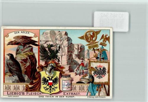 Das Tier in der Kunst, Adler, Sammelbild Liebig