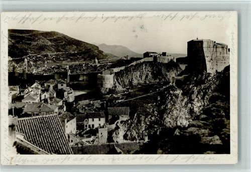 Dubrovnik 1928 Teilansicht AK