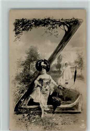 1904 NPG Serie 195 - Buchstabe Z - Jugendstil