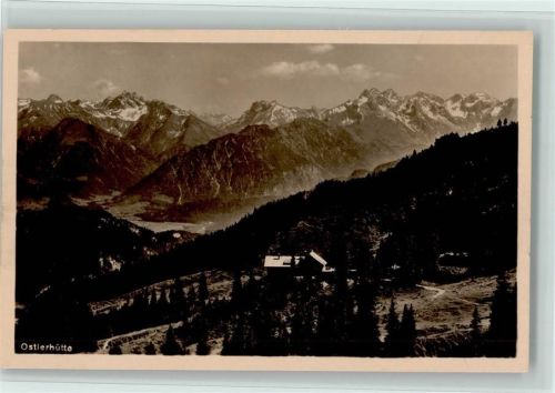 Ostlerhütte Blick gegen die Allgäuer Alpen