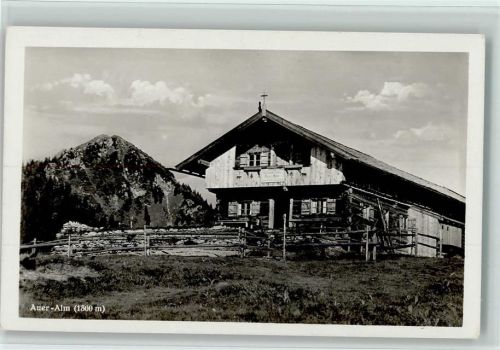 Aueralm Blick gegen den Fockenstein Hüttenstempel