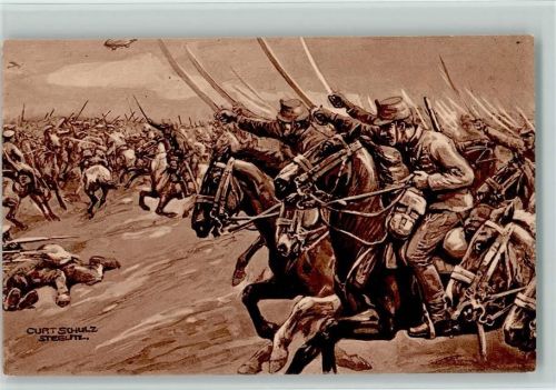 1915 WK I - sign Curt Schulz - Sieg der österr. Truppen über russ. Armee bei Krassnik - Wohlfahrtskarte