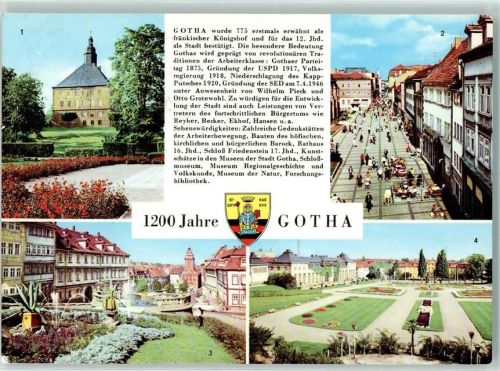 Gotha Schloß Friedenstein Neumark Erfurter Straße Wasserkunst Rathaus Orangerie