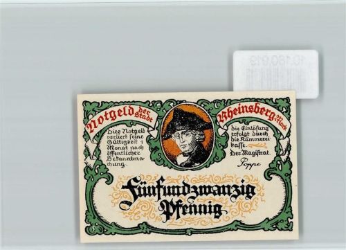 Rheinsberg Notgeld