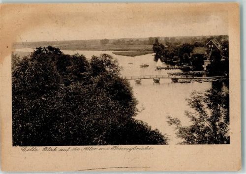 Celle Blick auf die Aller mit Pfennigbrücke