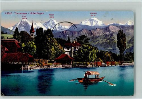 Hilterfingen Thunersee Ruderboot Ruderboot