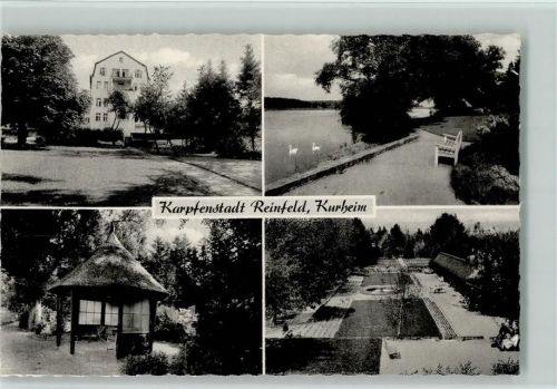 Reinfeld Ortsansichten 4-Bildaufnahme Pavillon Schwäne