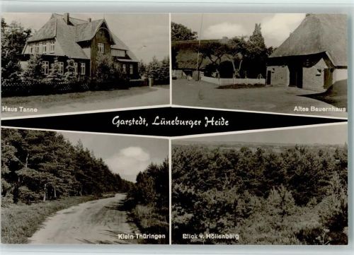 Garstedt Haus Tanne Klein Thüringen Altes Bauernhaus Blick v. Höllenberg 4-Bildaufnahme