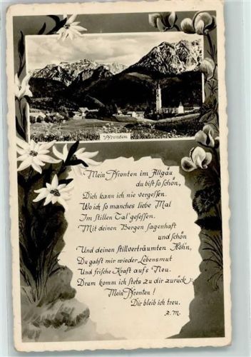 Pfronten Gedicht Edelweiß Alpenveilchen