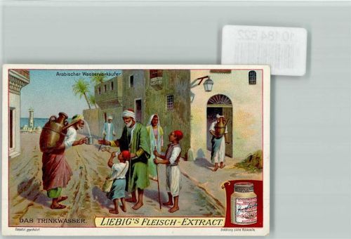 Das Trinkwasser - Arabischer Wasserverkäufer - Berufe Sammelbild Liebig