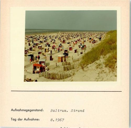 Baltrum Strand Foto montiert auf Karton